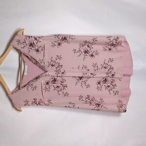 Ricki’s Floral Sleeveless Button-Down Blouse - Size Large